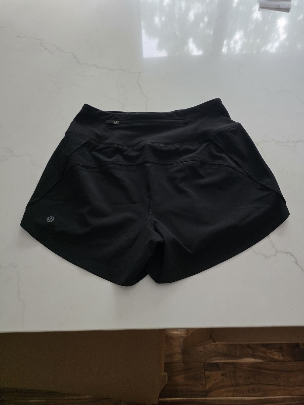lululemon athletica Black Women's Athletic Shorts — High-Waist Running Shorts